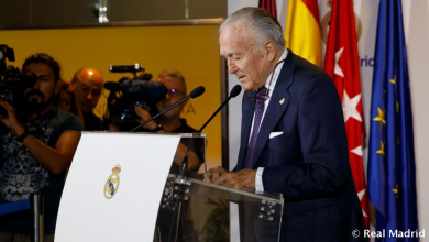 صورة بيان رسمي: وفاة خوسيه ماريا باث كاسانيي رئيس المجلس الانتخابي لنادي ريال مدريد الأسباني